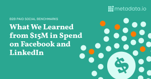 B2B Paid Social Benchmarks Featured Image
